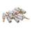 10 piezas de conector banana de oro 24k con bloqueo de tornillo doble 16