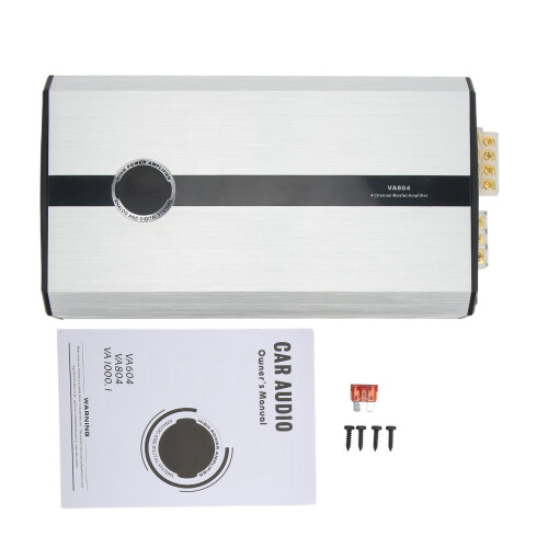 Car Amplifier 4 Ohms 4 Channel High Efficiency Bridgeable Universal for Speaker Audio System 1