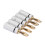 10 piezas de conector banana de oro 24k con bloqueo de tornillo doble 6