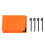 Stranddecke 220g 200x140cm orange grau 3