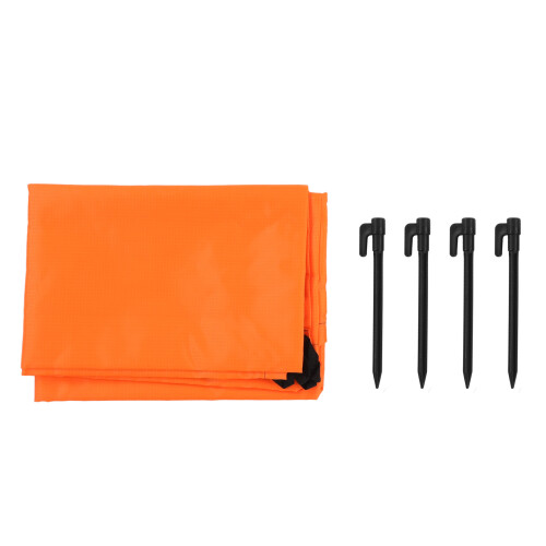 Stranddecke 220g 200x140cm orange grau 2