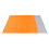 Stranddecke 220g 200x140cm orange grau 12