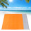Stranddecke 220g 200x140cm orange grau 16
