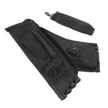 Bolsa para flechas de 4 tubos, 51.3 cm, correa para el hombro negra