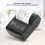 Bluetooth Receipt Printer Smartphone Control 200dpi Thermal Label Printer Receipts Printer with 1 Roll Printer Paper 3