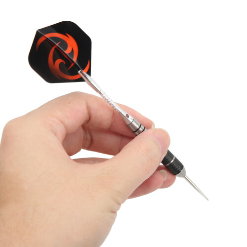 12-teiliges Dart-Set 494 g silberne Edelstahlspitzen 2