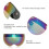 Visor de casco multicolor a prueba de viento, hebilla ajustable 3