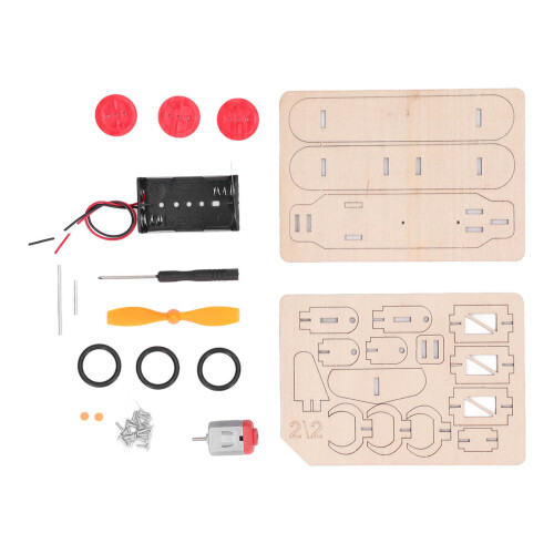 DIY elektrisches Holz-Gleitflugzeugmodell, 2xAAA 1