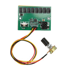 Hub de ventiladores para PC de 8 puertos, 12 V, 6 pines PWM, adaptador de 2/3/4 pines