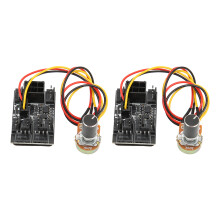 2 piezas de controlador de ventiladores para PC, hub de 8 canales, PWM de 12 V, 17 A