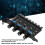 8-Kanal-PC-Lüfter-Hub 72 W 0-12 V 4-Knopf-Controller 8