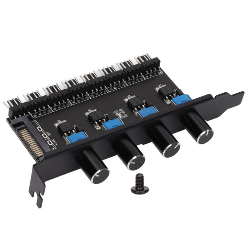 8-Kanal-PC-Lüfter-Hub 72 W 0-12 V 4-Knopf-Controller 1