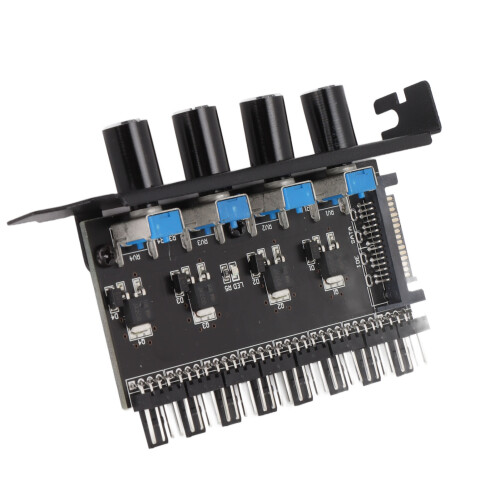 8-Kanal-PC-Lüfter-Hub 72 W 0-12 V 4-Knopf-Controller 2
