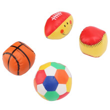 Pelota antiestrés de cuero PU pequeña 1 pieza Colores surtidos