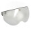 Helmet Visor Windproof Sandproof Retro Style Motorcycle Helmet Visor with Adjustable Buckle Silver 15