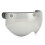 Helmet Visor Windproof Sandproof Retro Style Motorcycle Helmet Visor with Adjustable Buckle Silver 16