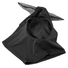 Horse Fly Mask Breathable Comfortable Soft Knitted Fabric Additional Fine Mesh Horse Face Mask Black
