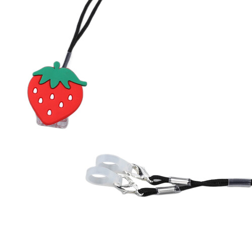 Adorable cordón para audífono con forma de fresa para BTE 2