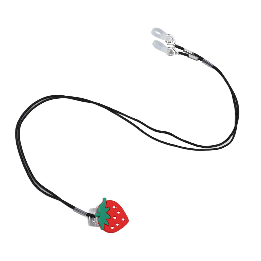 Hearing Aid Lanyard Elderly Children Portable Cute Strawberry Shaped BTE Hearing Aid Clip Holder
