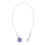 Cordón morado para audífono BTE con clip 10