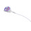 Cordón morado para audífono BTE con clip 5