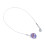 Cordón morado para audífono BTE con clip 15