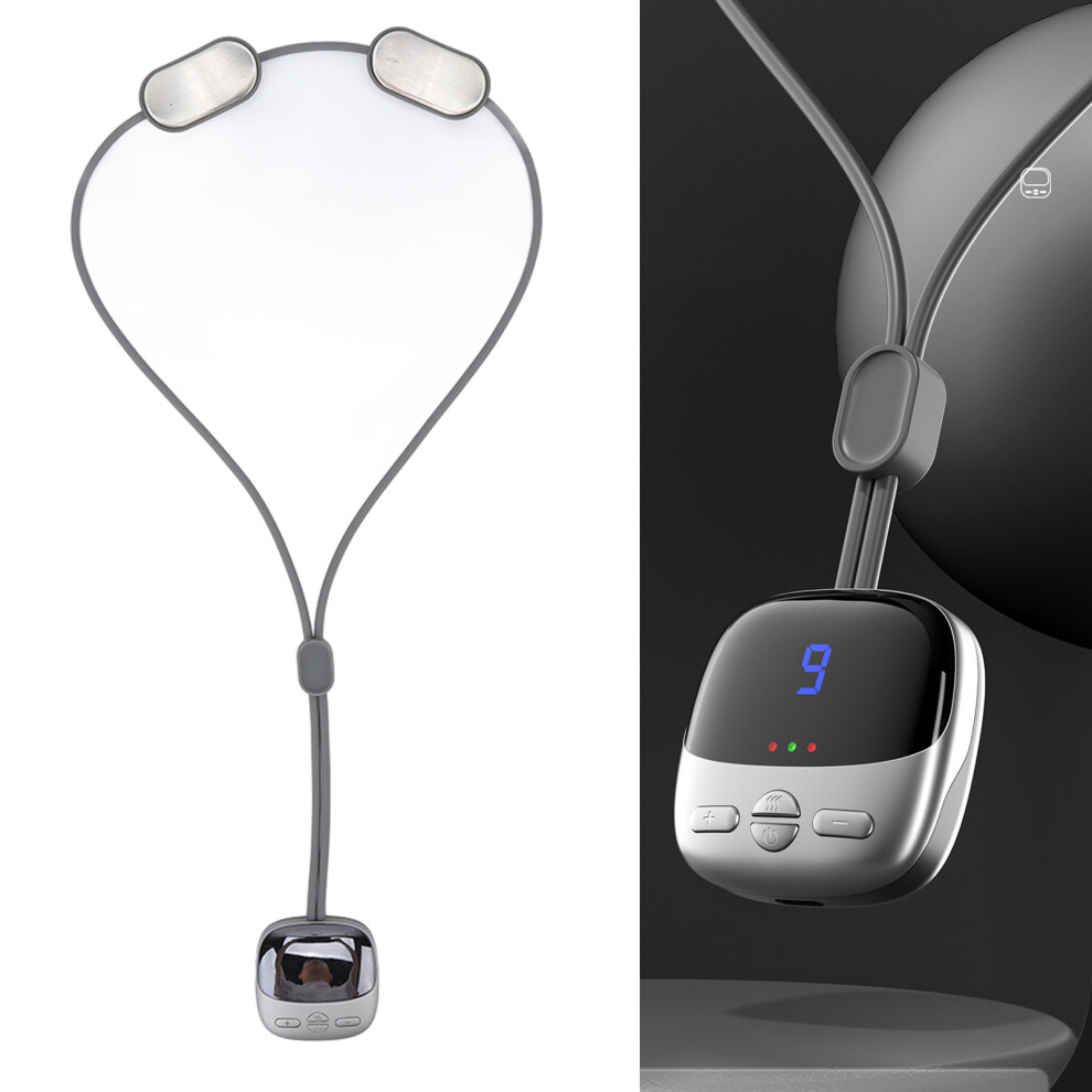EMS Pulse Electrotherapy Neck Massager Smart Relief Pain Heating Hanging Neck Massage