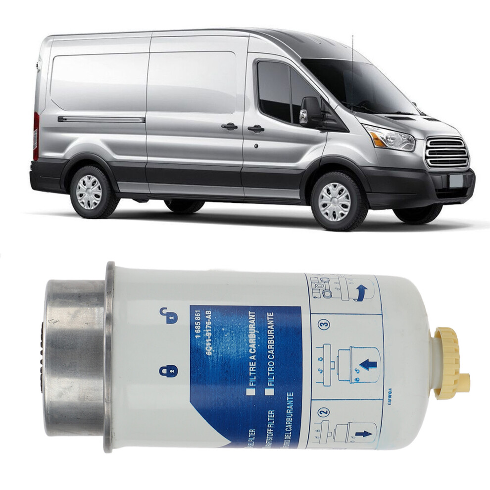 Fuel Filter Diesel Fuel Filter Assy Assembly 1685861 Replacement For Ford Transit 2.2 2.4 3.2 Mk7 Diesel 2006Â2014 5071321396061