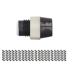 100 juegos de clips de montaje en panel para soporte de LED de 5mm negro