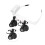 Kopflupe 10x 15x 20x 25x mit 2 LED-Lichtern 7