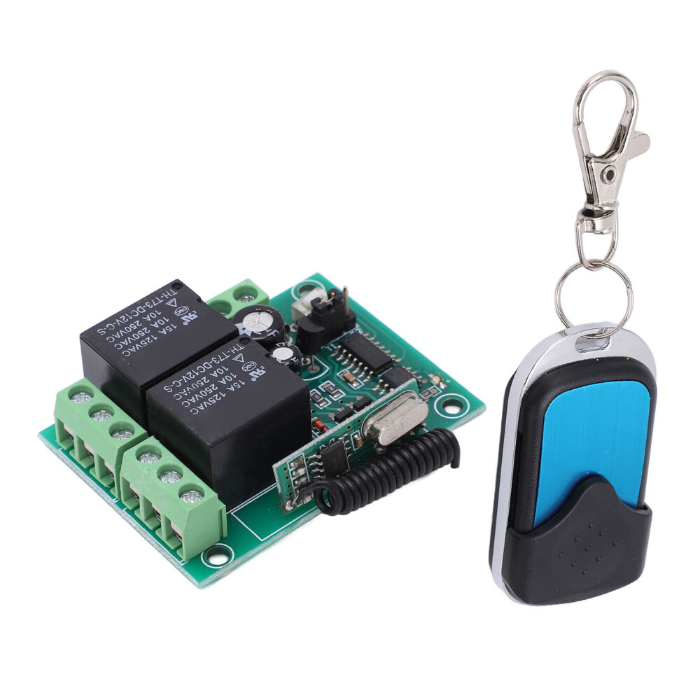 Wireless Relay Remote Control Kit Dc12v 75Ft Range Universal Transmitter With Receiver For Garage Door Vehicle Winch 6911321397394