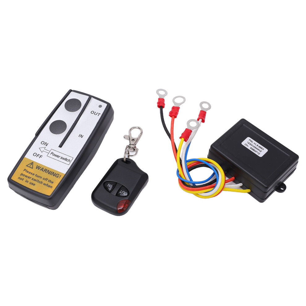 Wireless Winch Remote Control Kit With Receiver 12V 24V 75Ft Long Range Universal Accessory 8341321397458