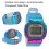 Reloj Gradiente Esfera Grande MoradoAzul CR2032 240mAh 10