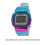 Reloj Gradiente Esfera Grande MoradoAzul CR2032 240mAh 12