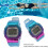 Reloj Gradiente Esfera Grande MoradoAzul CR2032 240mAh 7