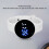 Reloj redondo de silicona blanco 8009 240mAh impermeable 11