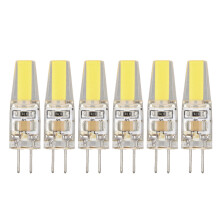 6 Pcs 6W 500LM G4 Bulb LED COB Silica Gel Energy Saving Lamp Bulb for Ceiling Lamp Wall Lamp Table Lamp 220V cool white