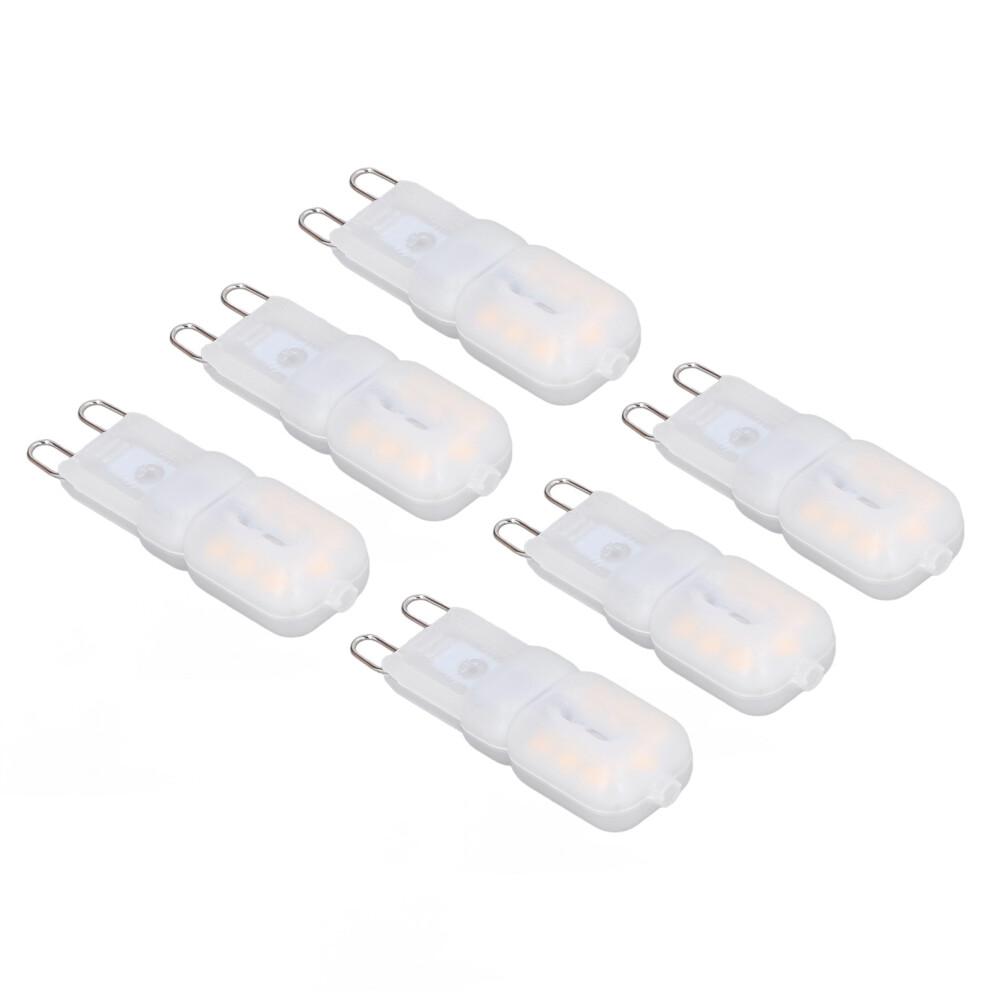 6Pcs G9 LED Light Bulbs Dimmable 3W Energy Saving 360 Degree Light Light Bulb for Ceiling Lamps and Pendant Lamps Warm White 110-140V-image-OPC-PHVN5BC-NEW
