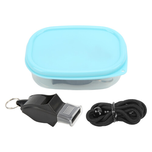 Silbato de árbitro ABS portátil con cordón 1