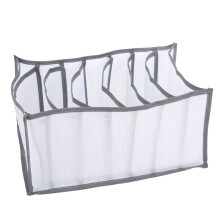 Organizador de armario 7 compartimentos blanco 34,5x23x16,5 cm