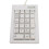 Teclado numérico de 21 teclas USB cableado ABS compacto interruptor lineal 5