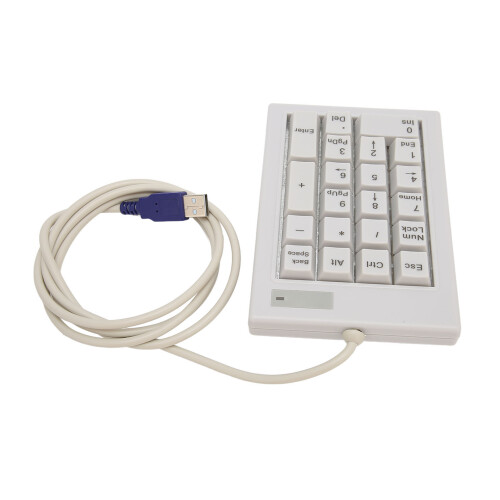 Teclado numérico de 21 teclas USB cableado ABS compacto interruptor lineal