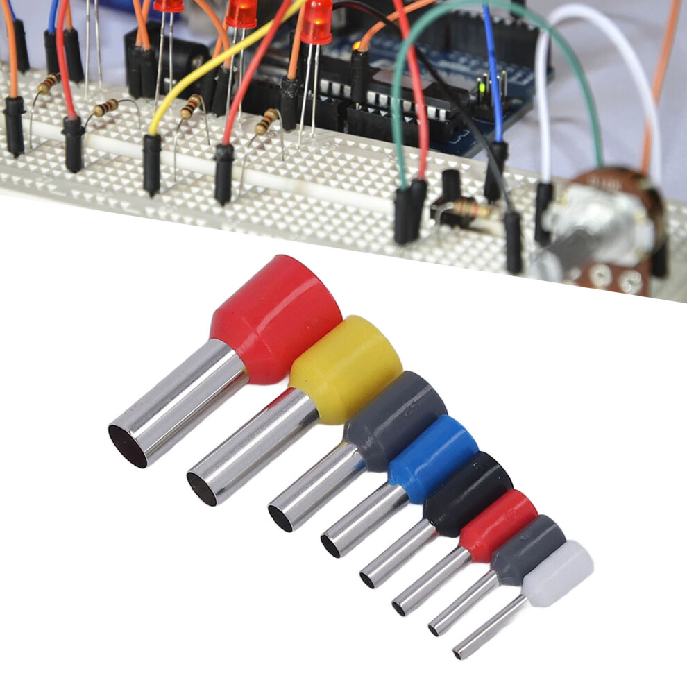 1200 Pcs Cold Pressed Terminals Copper Tube Terminal Set Multi Function Wire Crimping Assortment Kit 7651321400517