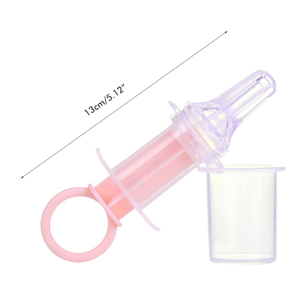 Baby Oral Feeding Syringe Silicone Oral Liquid Feeder Dispenser with Pacifier Head for Infants Newborns