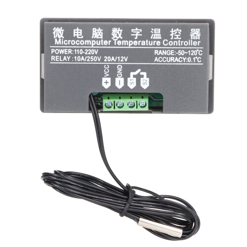 Termostato LED ABS W3230 -50-120C, 0.1C, Rojo/Azul 2