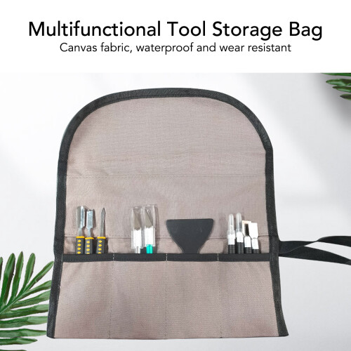 Bolsa de carpintería tipo rollo de lona 31.5x28cm Nat 2