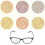 Farbenblindheitsbrille Vollrand Transparent/Grün 13