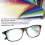 Farbenblindheitsbrille Vollrand Transparent/Grün 4