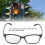 Farbenblindheitsbrille Vollrand Transparent/Grün 5