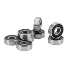 8 piezas de rodamientos de bolas 608RS ABEC 9 8x22x7 mm negro